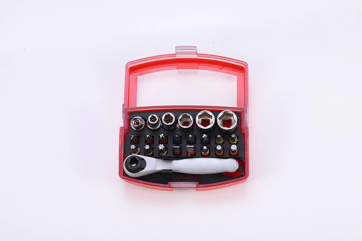 24pc socket& Ratchet Bit Set